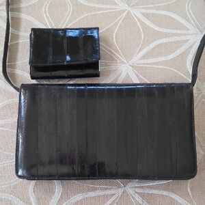 Vintage Eelskin Kisslock Purse With Wallet!